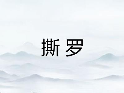 撕罗