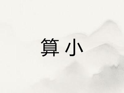 算小