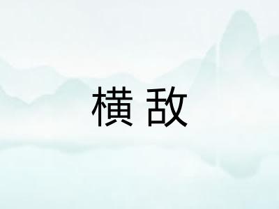 横敌