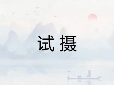 试摄