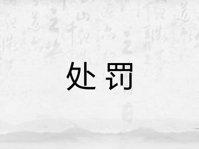 处罚