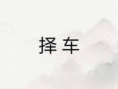 择车
