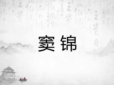 窦锦