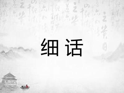 细话