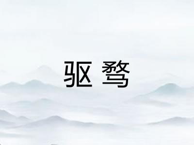 驱骛