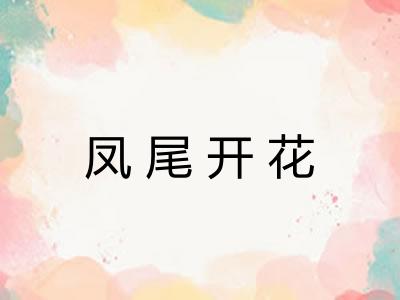 凤尾开花