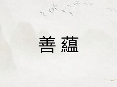 善藴