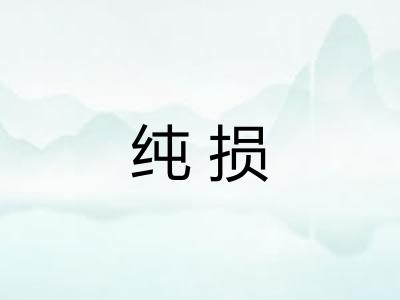 纯损