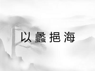 以蠡挹海