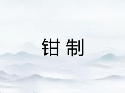 钳制