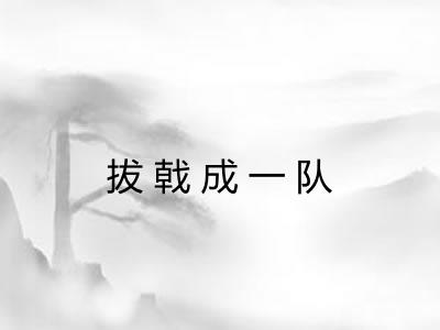 拔戟成一队