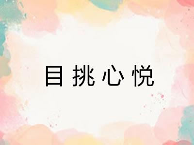 目挑心悦