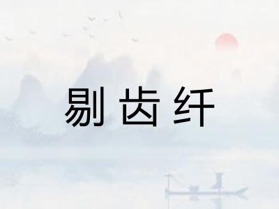 剔齿纤