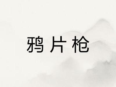 鸦片枪