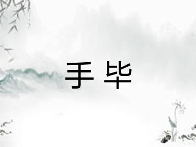 手毕