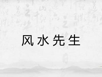风水先生