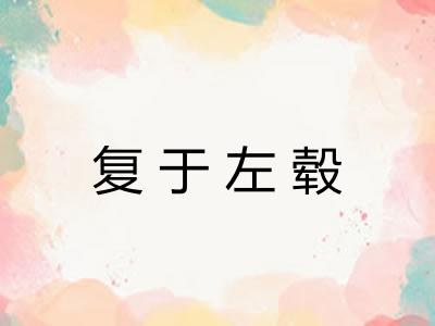复于左毂
