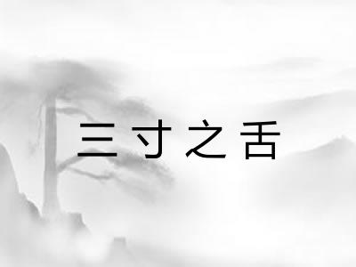 三寸之舌