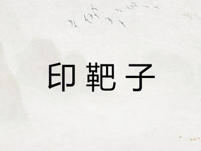 印靶子