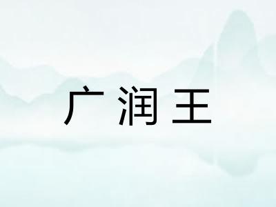 广润王