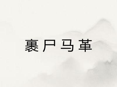 裹尸马革
