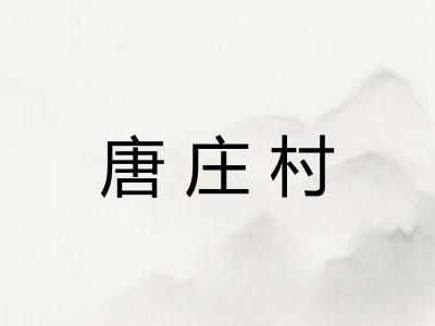 唐庄村