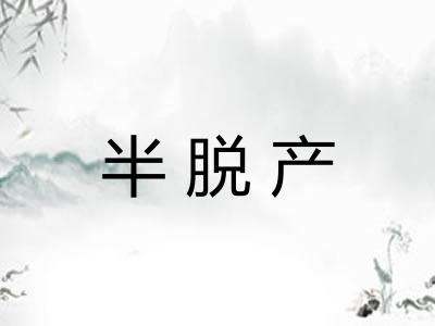 半脱产