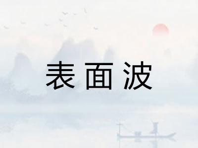 表面波