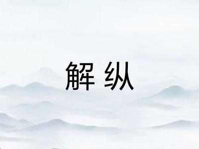 解纵