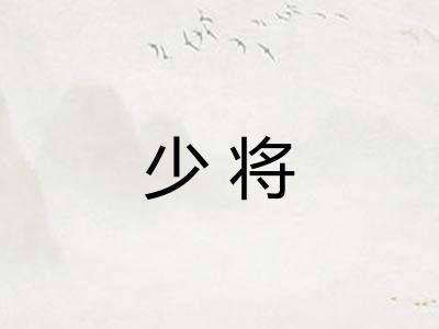 少将