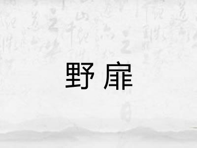 野扉