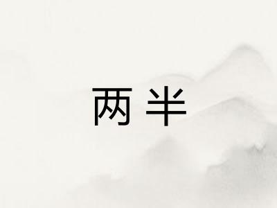 两半