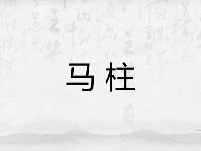 马柱
