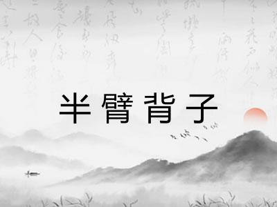 半臂背子