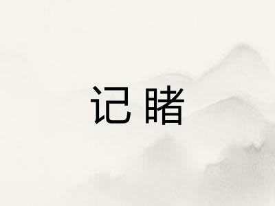 记睹