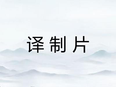 译制片