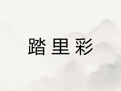 踏里彩