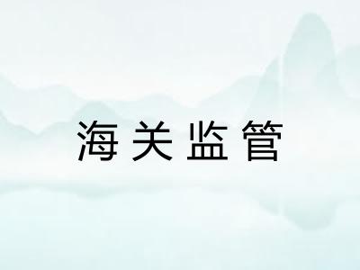 海关监管