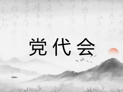 党代会
