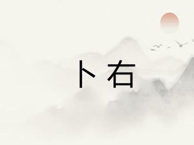 卜右