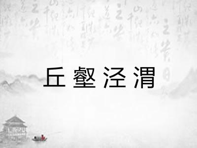丘壑泾渭