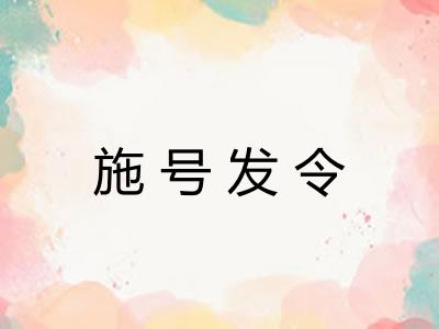 施号发令