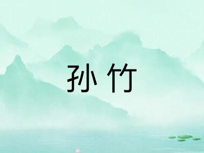 孙竹