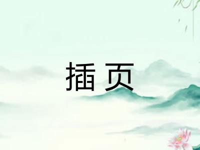 插页