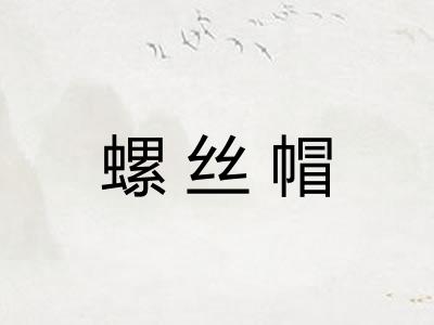 螺丝帽