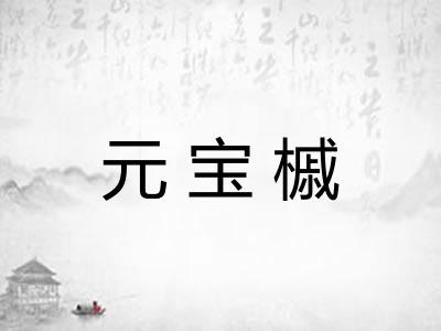 元宝槭