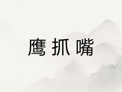 鹰抓嘴