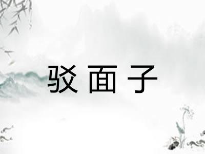 驳面子