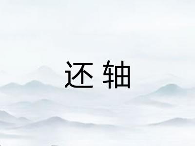 还轴