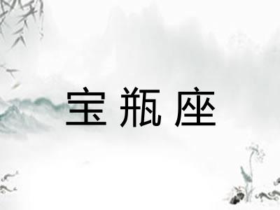 宝瓶座